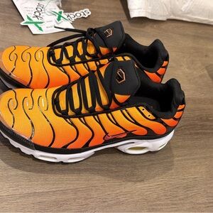 Nike Orange and Black Sneakers